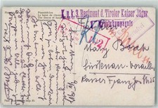 39368644 - K. u. k. 3. Regiment d. Tiroler Kaiser Jaeger I. Ersatzkompagnie