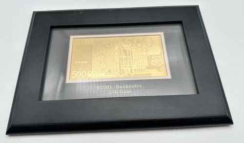 Euro banknote 24k gold 500 - euro,