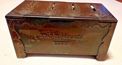 Uralte spardose stadtsparkasse - uralte,