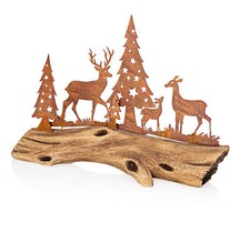 Dekowurzel "Märchenwald" Wurzel Naturoptik Materialmix Dekoration 31 cm B-WARE