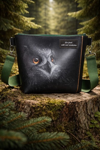 Handmade tasche eule - "eule",