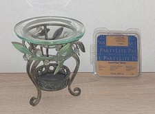 * Org. Partylite P9769 Duftlampe Giardino Metall + Duft Melts * neuwertig RAR *