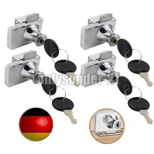 4x Glastürschloß Vitrinen