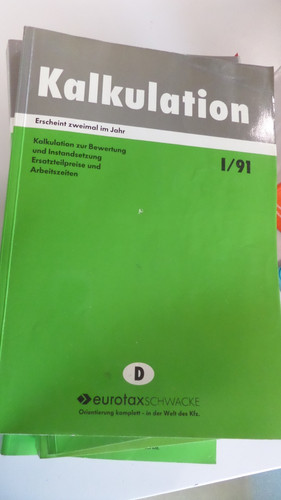 Eurotax schwacke ausgabe 1991 - ausgabe,