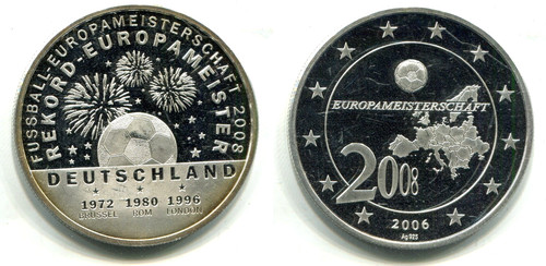 Silbermedaille 2008 fußball - , "fußball