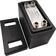 Plattenwärmetauscher 25-65kW 3/4' ISOLIERUNG Edelstahl SANITLIN EU Wärmetausche