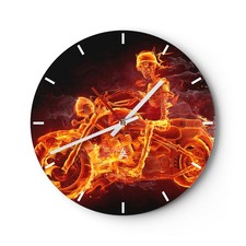 Modern Wanduhr 30x30cm Rund