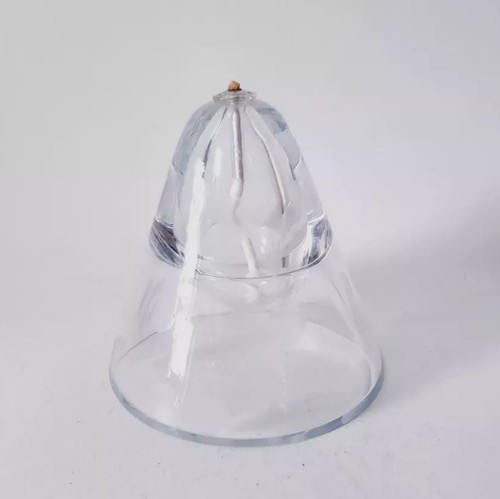 öllampe aus glas gepunktet - Öllampe,