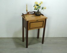 Mini Sekretär Konsolentisch Kassentisch Jugendstil Eiche hell + dkl um 1900