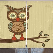 Eule Rustikale Gardine Eule