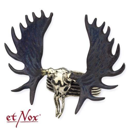 Geweih schädel skull ring - geweih,