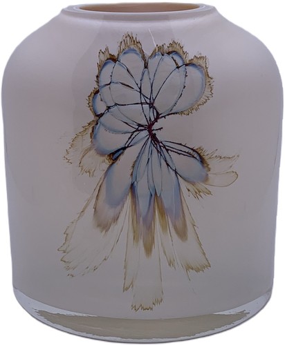 Glasvase schwer pastell oval - glasvase,