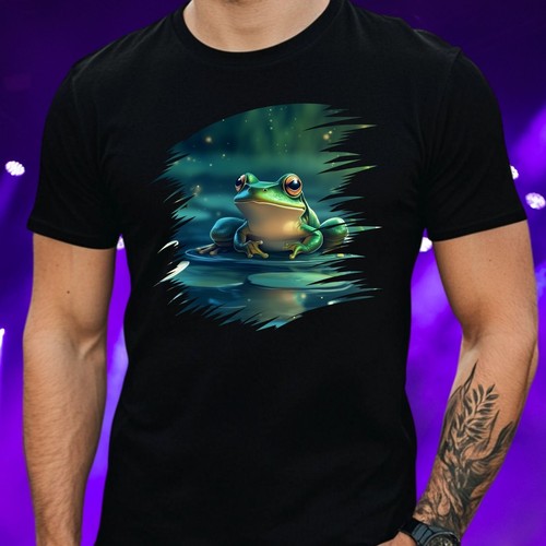 Herren shirt frosch - frosch, motiv