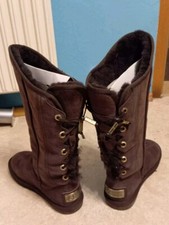 AUSTRALIA LUXE COLLECTIVE Stiefel Boots Genuine Sheepskin Brown Braun