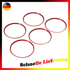 5X Für Audi TT TTS TTRS Mk3 8S 2015-2023 Rot Lüftungsringe Aluminium Zierringe/