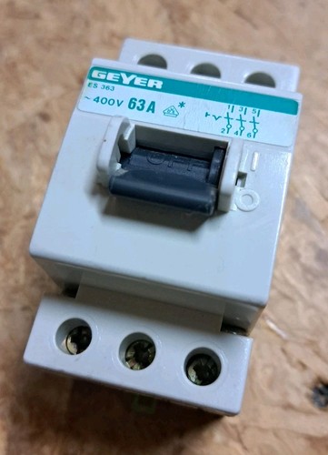 Geyer es363 hauptschalter 63a - es363,