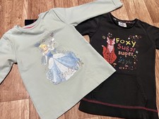 Paket 2 x Pullover Gr. 110 Mädchen Langarm Shirtkleid Cinderella Disney Fuchs