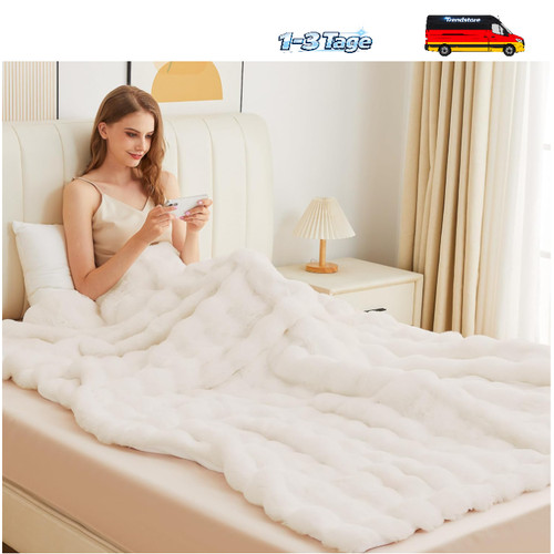 Kuscheldecke aus kunstfell - kuscheldecke,