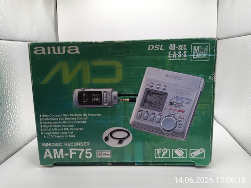 Aiwa f75 minidisc recorder - am-f75,