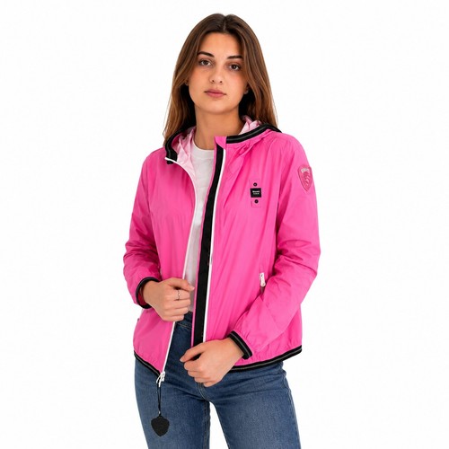 Blauer damen jacke rosa - jacke,