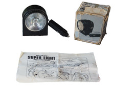 Vintage Kfz Handlampe mit Magnet "Auto Super ROLL LIGHT" 12 V Bed.anltg. #1440C1