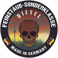 2x Euro Plakette Diesel