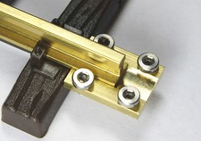 10 Gleisverbinder 19mm lang für Gartenbahn Spur G mit V2A Schrauben NEU