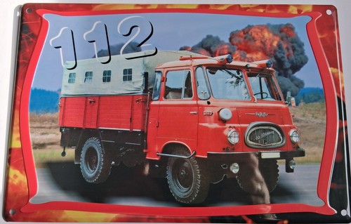 Feuerwehr blechschild lo - feuerwehr,, blechschild,