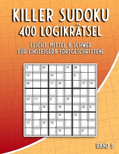 Killer sudoku rätselheft - sudoku, 400