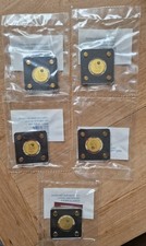  Goldmünze 5x Motiv Springbock 2021 alle zusammen abzugeben. 