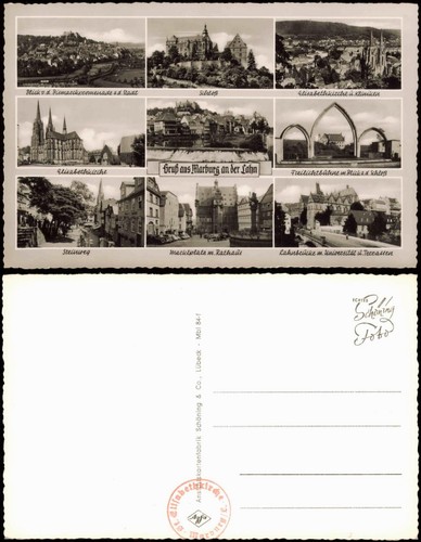 Ansichtskarte marburg der - marburg,