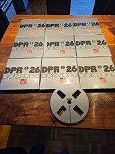 9+1 BASF Tonband DPR 26 professional 26,5 cm Alu Metall Spule Doppelspiel-Band