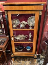 Vitrine Biedermeier ~  Empire Kirschbaum dreiseitig verglast um 1800~ 1810