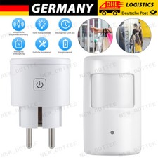 Bewegungsmelder Wireless Sensor mit Funksteckdosen Lichtsensor Wand Wasserdicht