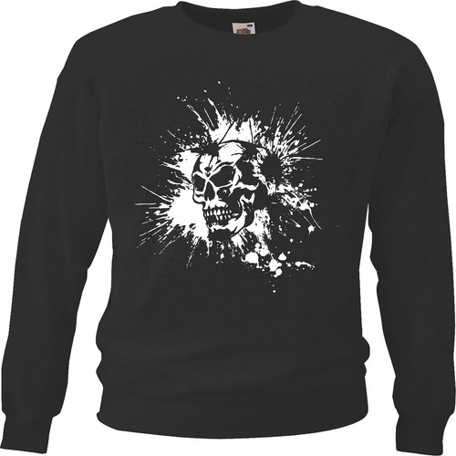 Sweatshirt vintage skull - sweatshirt,