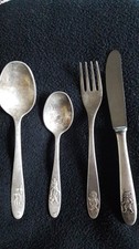 Kinderbesteck, Silber, 800