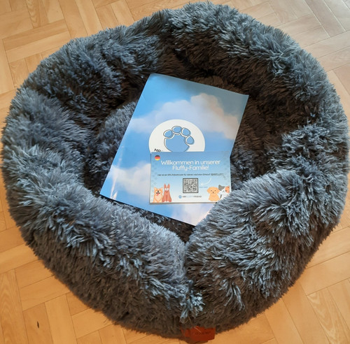 Mrfluffyfriend hundebett grau - hundebett,