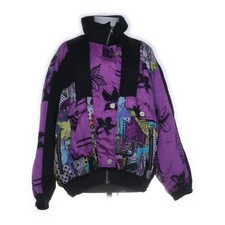 Skijacke, Damen, Größe: 42, Lila/Schwarz/Mehrfarbig, Polyamid/Polyester #pdR