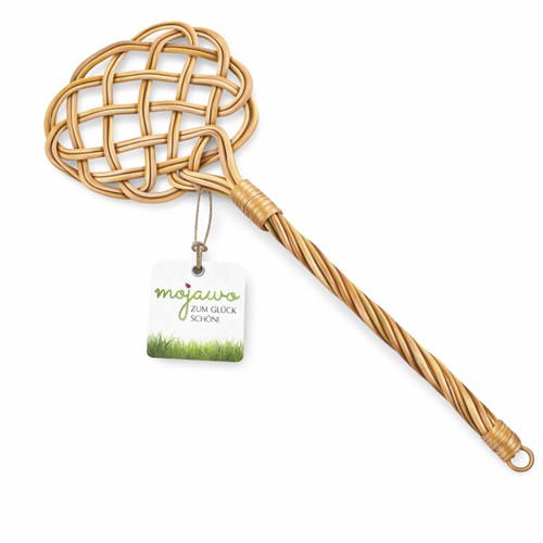 Rattan teppichklopfer - rattan,