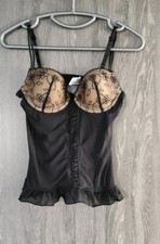 Damen SkinToSkin BH-Hemd 75B schwarz beige