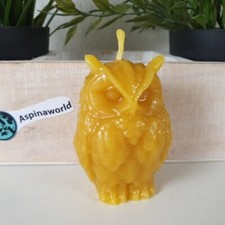 Bienenwachskerze Eulen Kerze 8