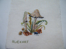Kreuzstich Stickbild Pilze
