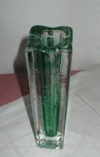 Grüne Blockvase 70er Jahre