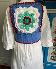 Handmade Häkelweste Gr. L – Neu – 100% Baumwolle