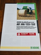 Krone Rundballenpressen Programm KR 125 155 Prospekt Brochure