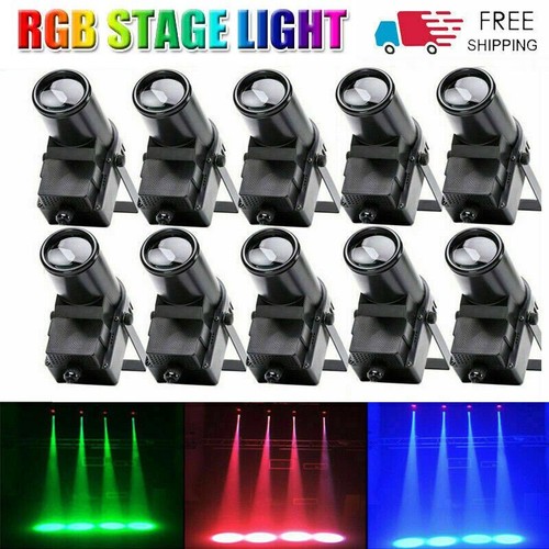 10x 30w led rgbw punktstrahler - 30w,