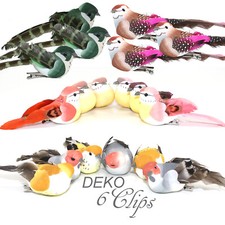 DEKO FIGUREN VOGEL EULE MIT METALL CLIP Basteln Styropor Floristik Vögel Hobby