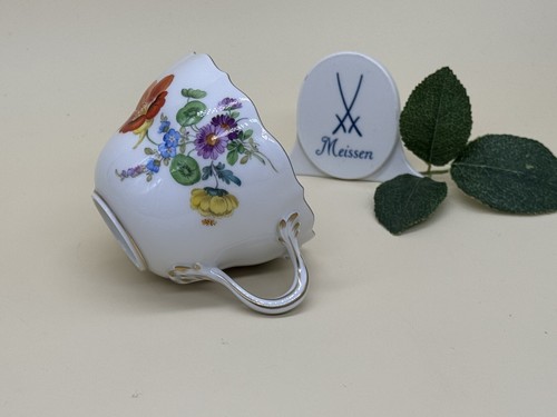 Meissen kaffeetasse mit blumen - kaffeetasse,