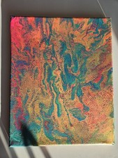 Kunst Acryl Pouring  Abstrakt