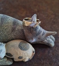 Pierre Lang Ring Gr. 10 mit kleinen weißen Steinen